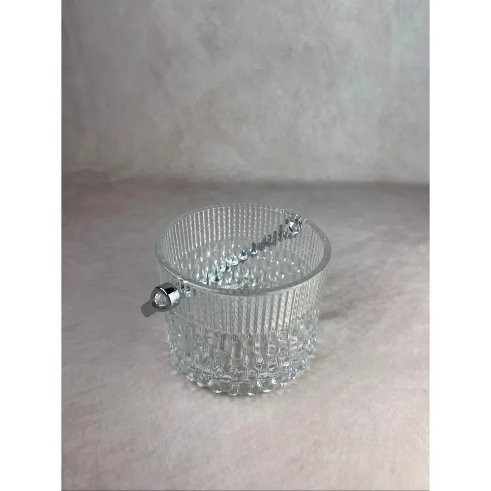Vintage Mini Ice Bucket MCM Teleflora Crystal Mod